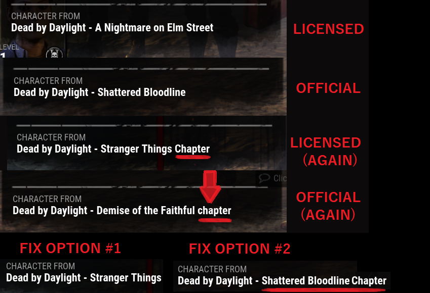 Dead by Daylight vs. 