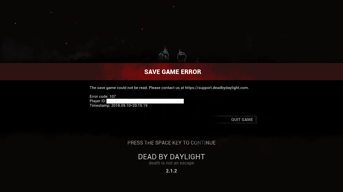 Error saving state