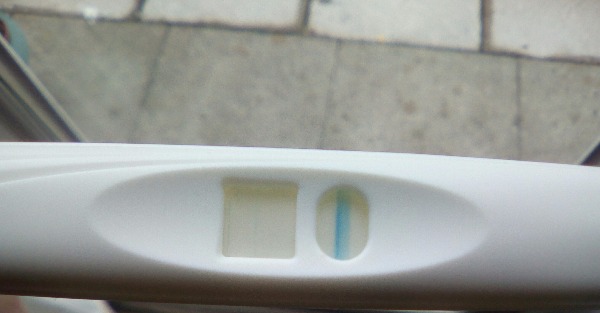 Indent Line On Equate Pregnancy Test - pregnancy test