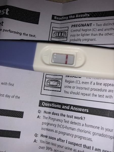Pregnancy Test Results Two Lines - pregnancy test