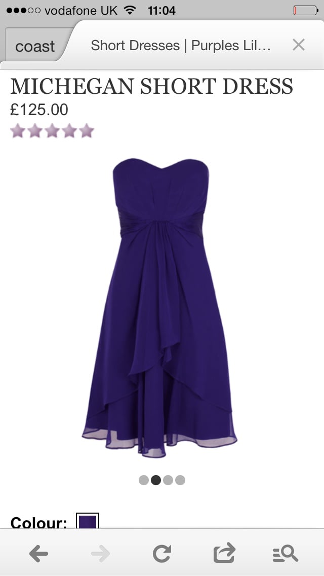 coast purple dress