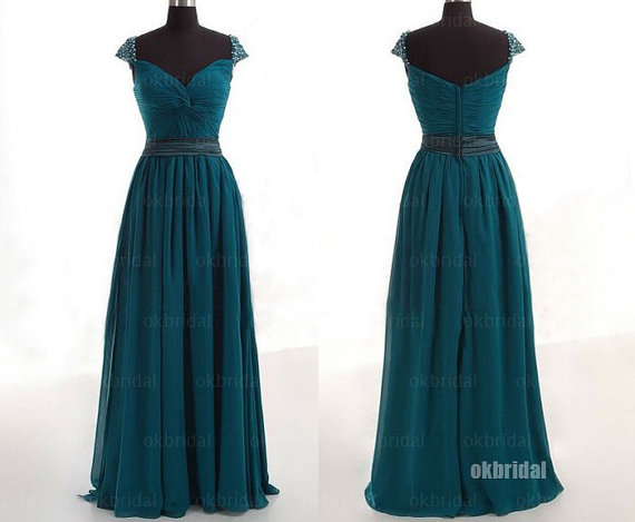 Dark Teal Bridesmaid Dresses