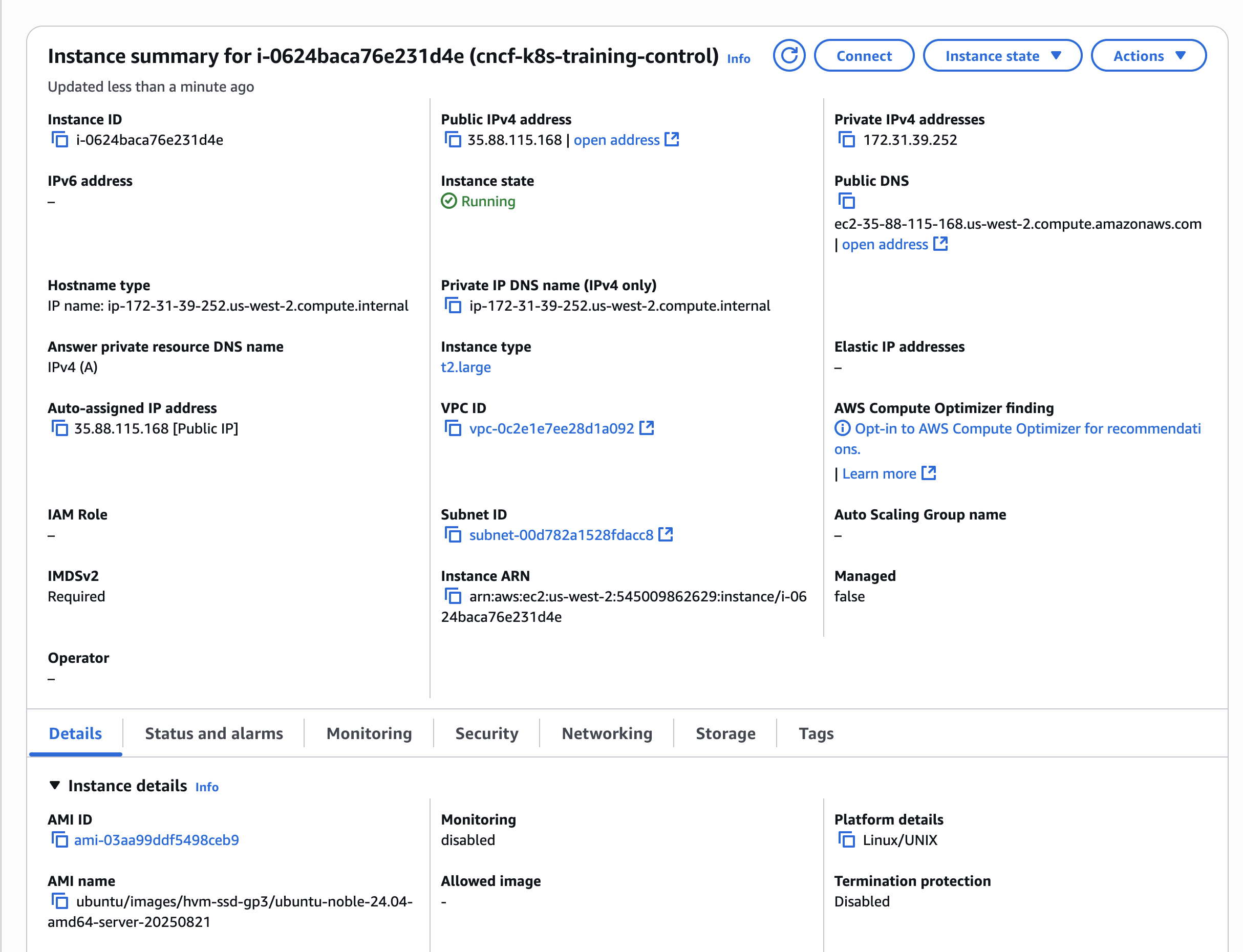ec2 Instance Summary