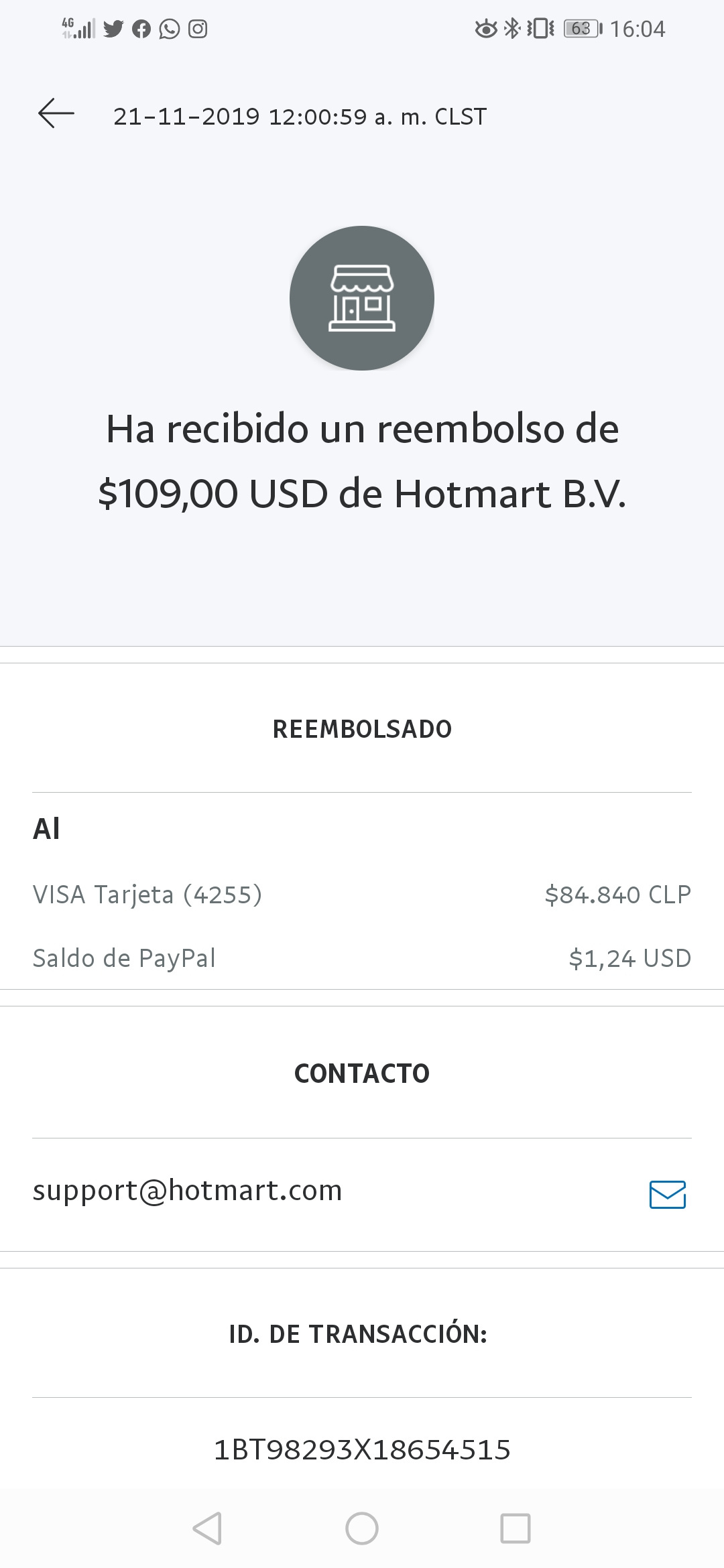 Reembolso Paypal No Aparece En Saldo ¿Cuánto demora en aparecer mi reembolso a mi tarjeta MACH? — MACH