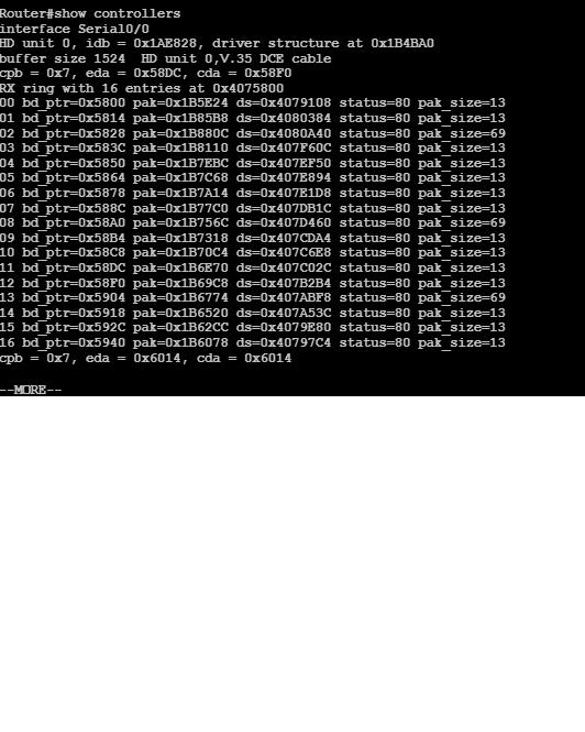 Check Clock Rate on DCE device? — TechExams Community