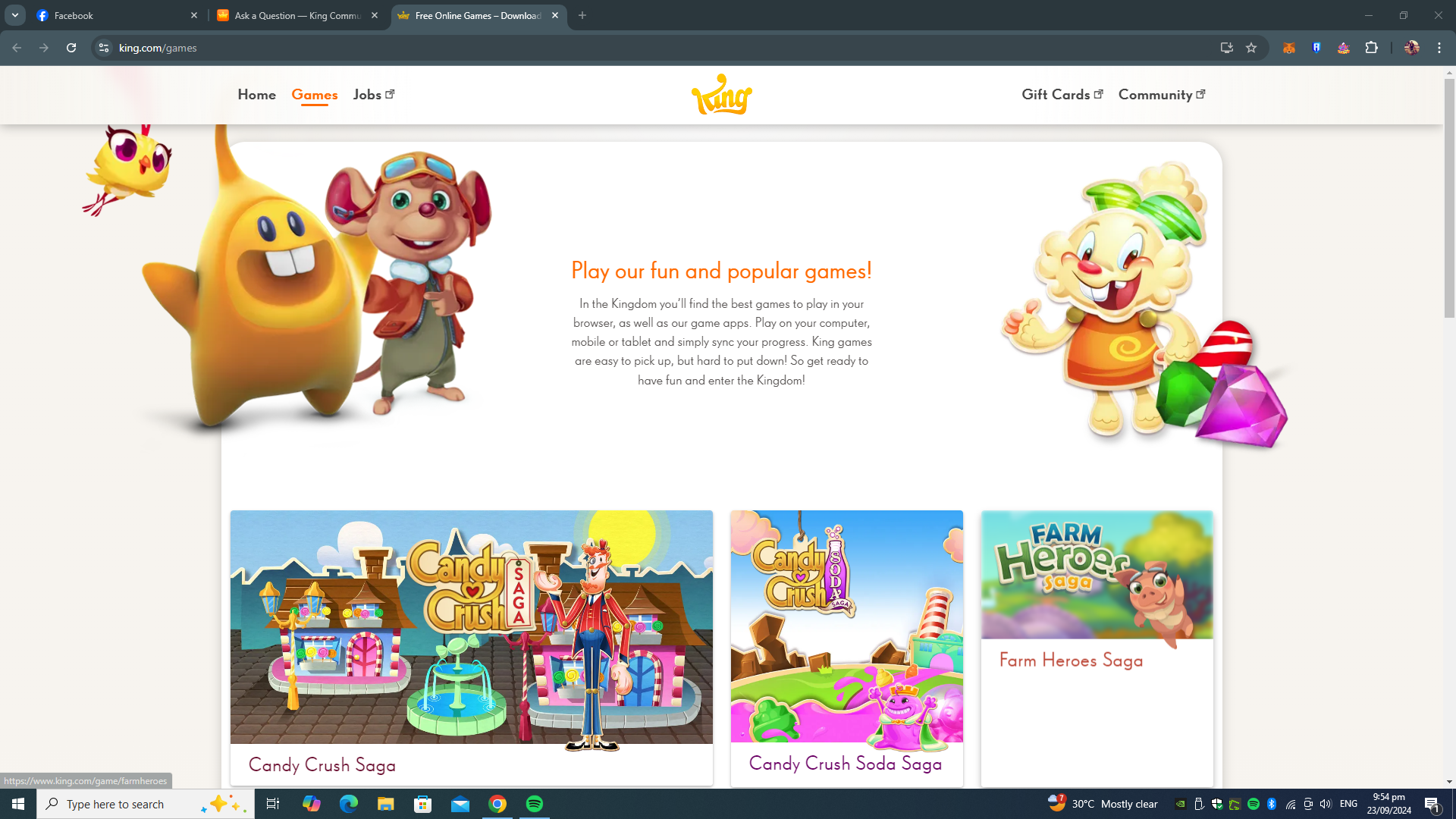 how to sync or link fb cc account to king account — King Community
