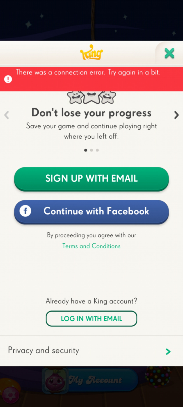 Not connecting to store — King Community