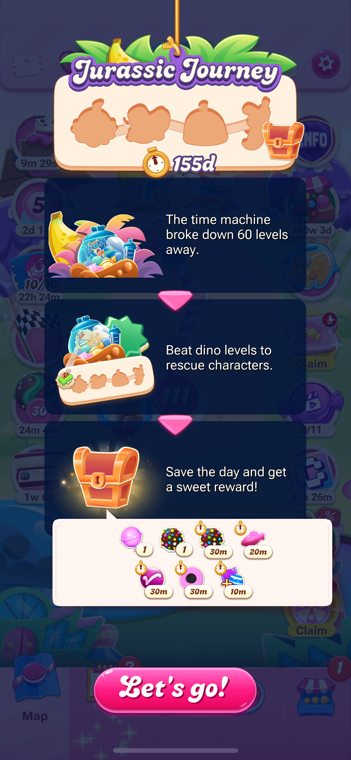 In game pop up of the event