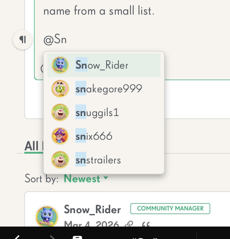 Trying to contact Snow Rider - King Community