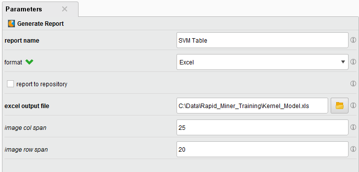 report generator rapidminer community