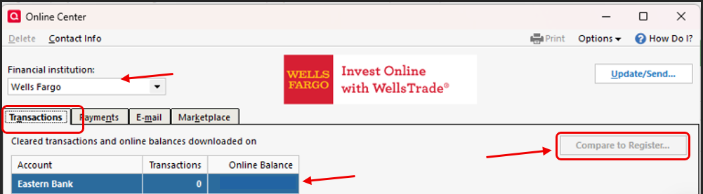 Window Transaction. Please Quicken Classic (Windows) - Transactions downloading but not appearing ...