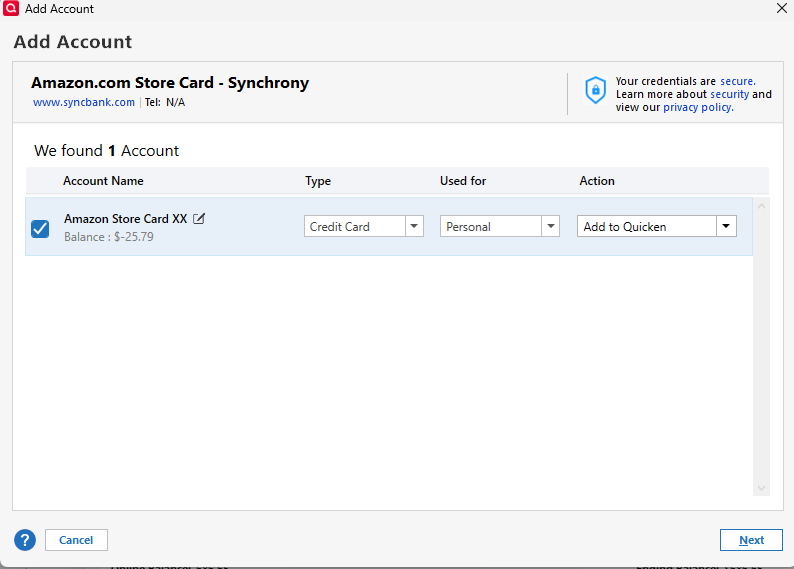 Edited account name on the add link screen.png