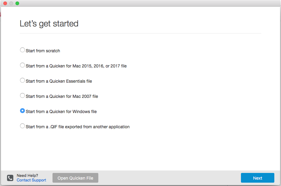 migrating from earlier versions into quicken 2017 for mac