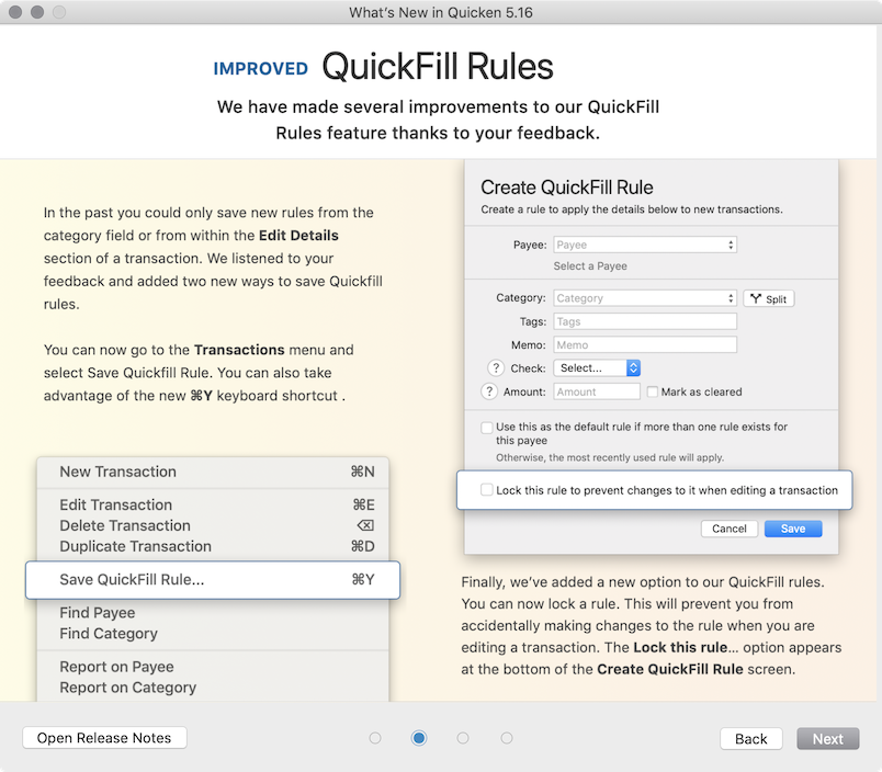 bill pay settings for quicken for mac 2016