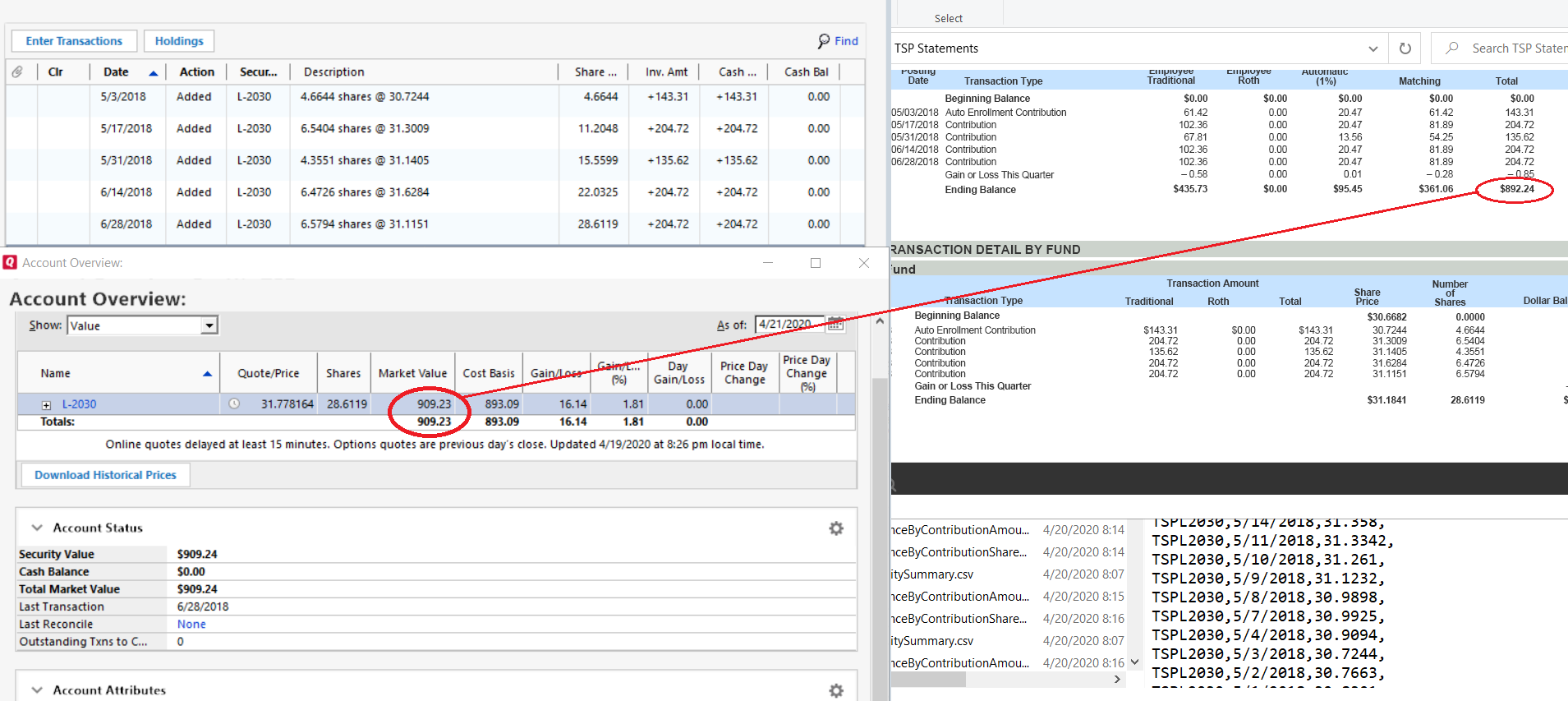 Another TSP Question How to I add shares owned to QW? — Quicken