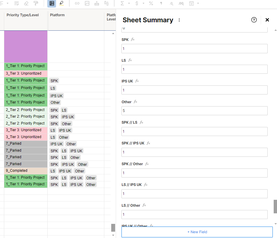 Platform Sheet Summary Problem.png