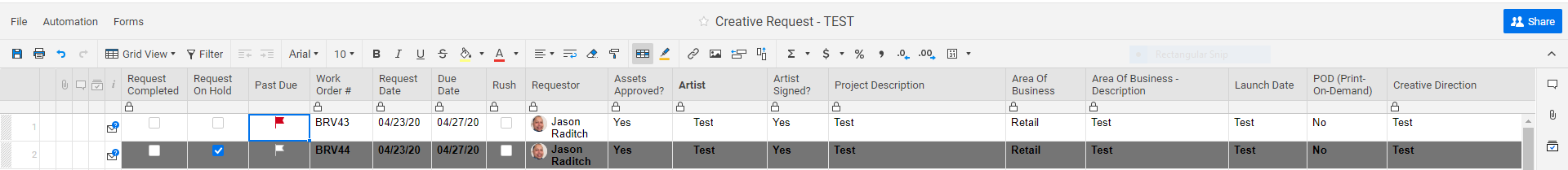 IF Formula Due Date Today s Date AND Request On Hold Box Checked 
