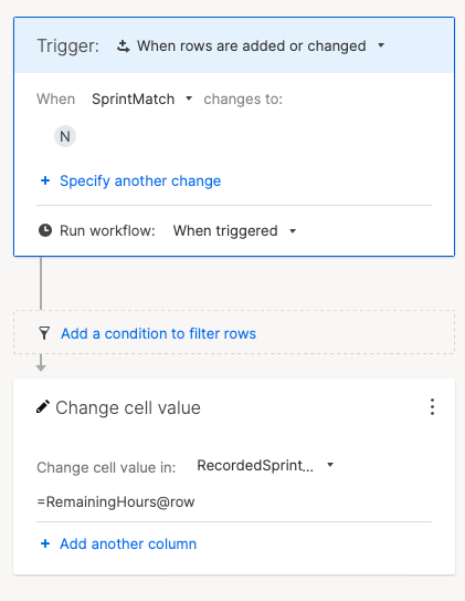 Change Cell Value Automation Can I add a formula to the cell