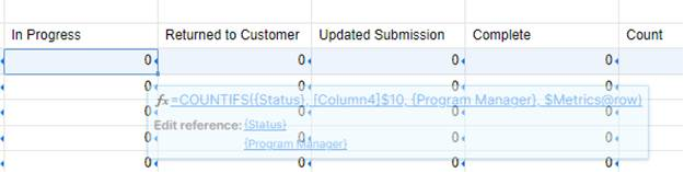 Help with IF COUNT IFS Cross Reference Formula — Smartsheet Community