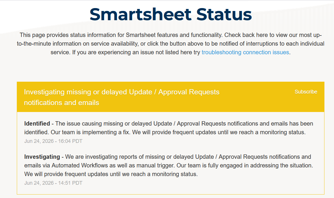 Automated Alert and Approval Emails Are Not Being Received - Smartsheet ...