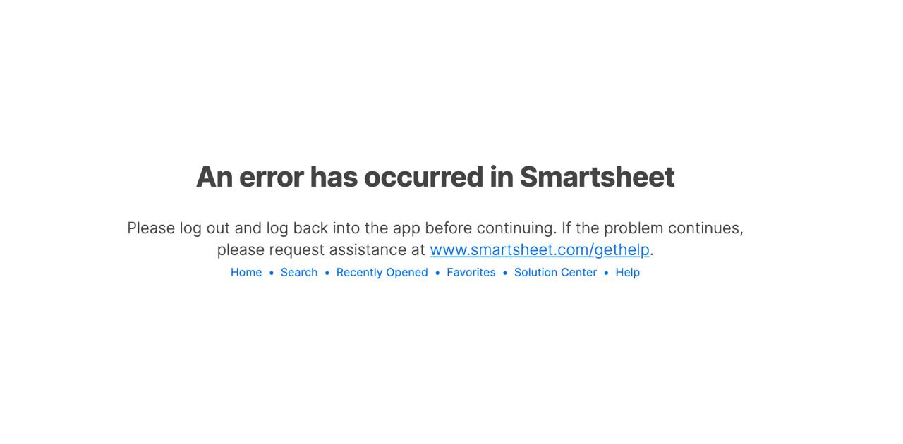 Getting error - need help! - Smartsheet Community