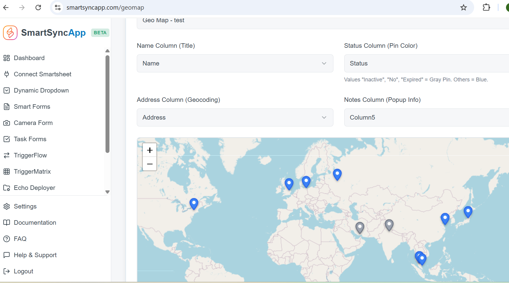 Map for Location Data - Smartsheet Community