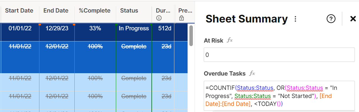 Use the Data Overdue Cross Check