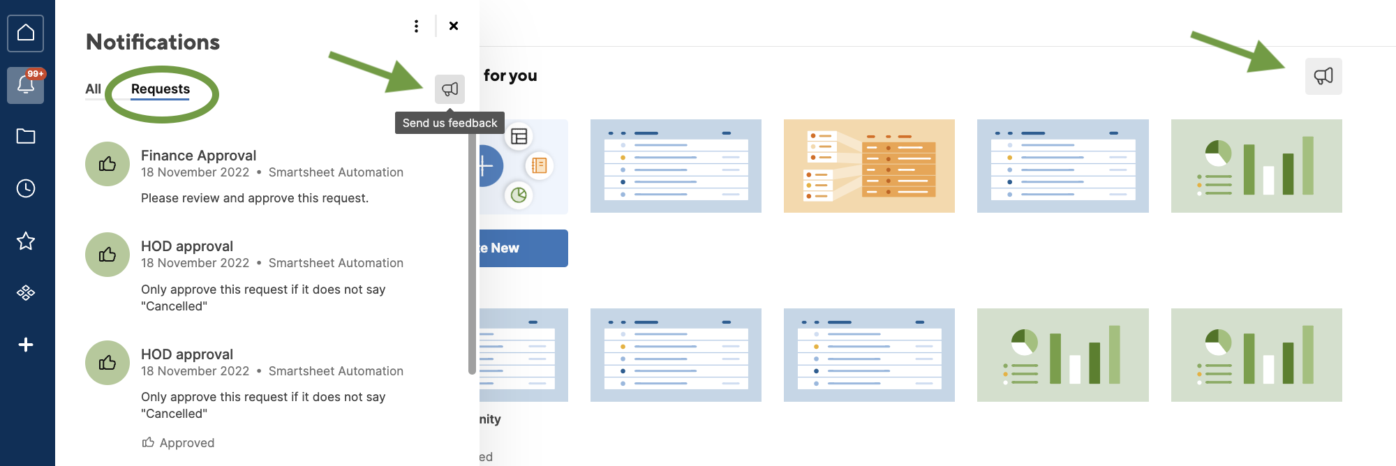 Approval Requests Summary From Home Tab — Smartsheet Community 6179