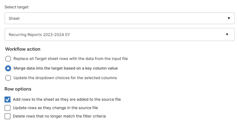 Data Shuttle not pulling in new rows from source sheet