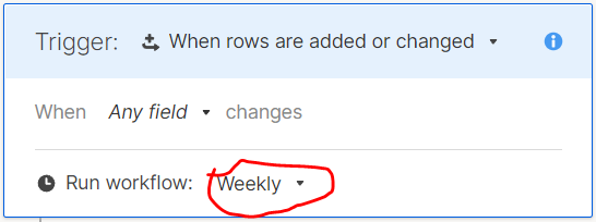 Issue with highlight yellow color on weekly automation