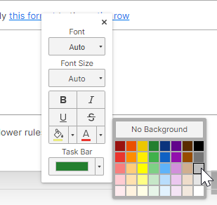 Forumlas that have shading to alternate every other row which also