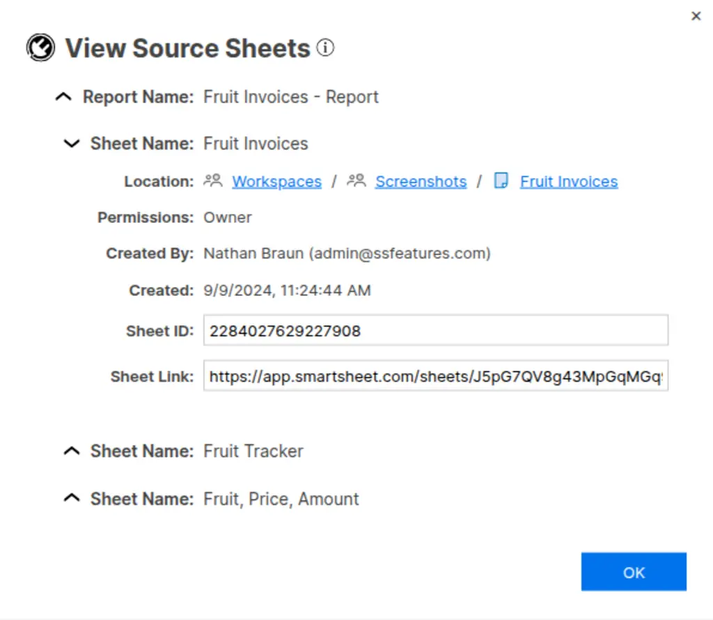 Navigating to the source sheet from a report - Smartsheet Community