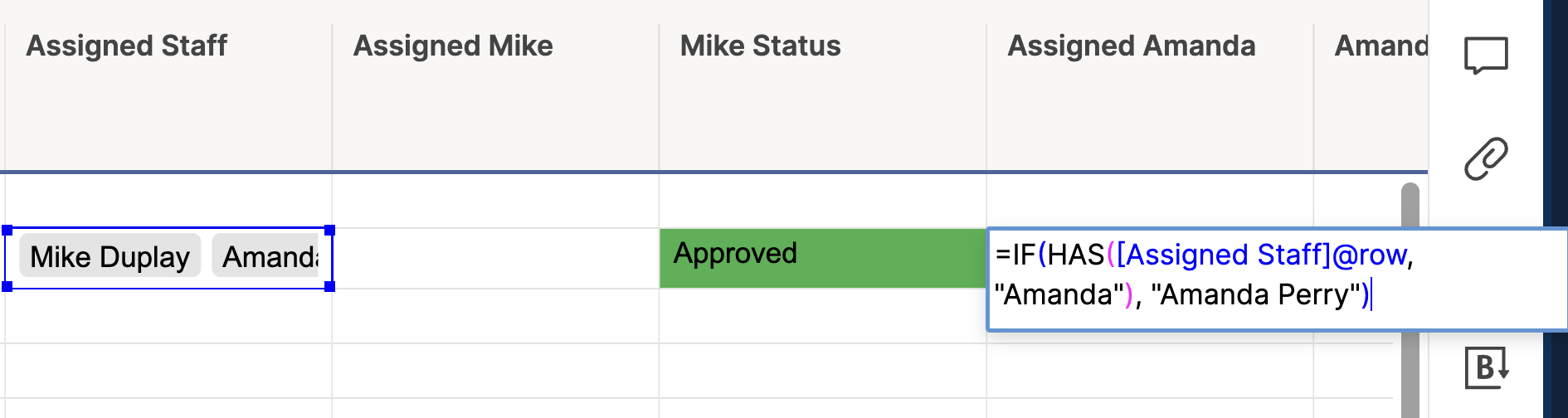 Formula needed to fill a cell if a word is contained as part of