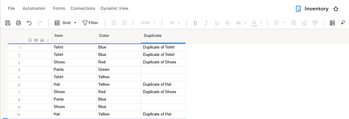 Show Duplicates Based on Multiple Columns - Smartsheet Community