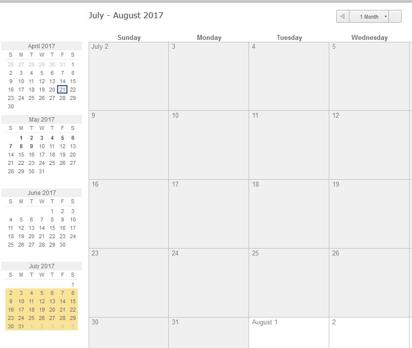 Calendar View Month has 6 weeks? — Smartsheet Community