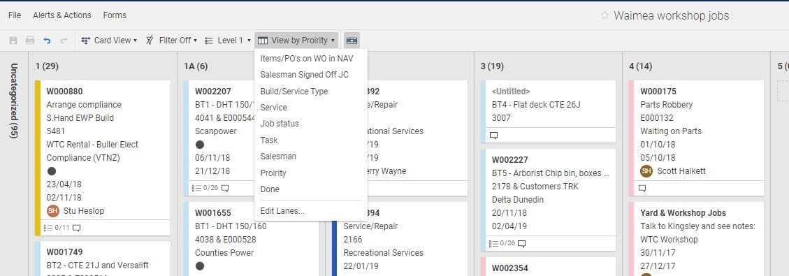 reditr sort column view