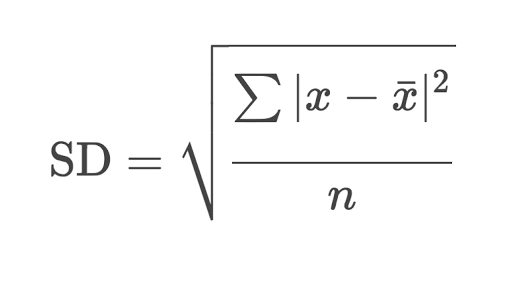 Standard Deviation Equation