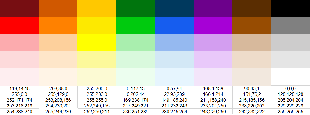 excel 2016 change color palette