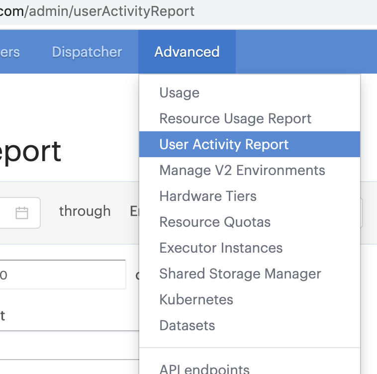 User Activity Report