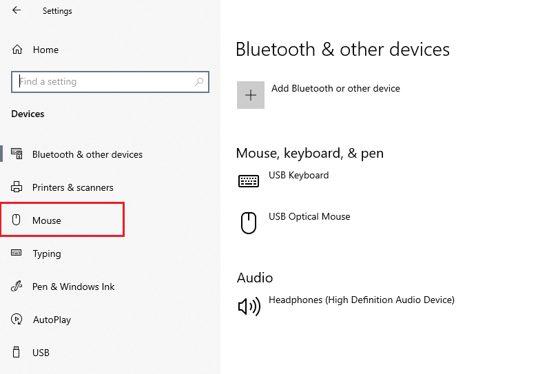 disabling mouse acceleration windows 10