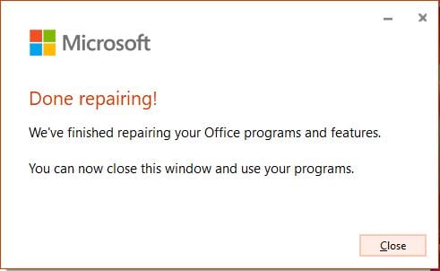 repair outlook 365