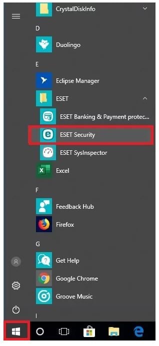 Eset Security Screenshot