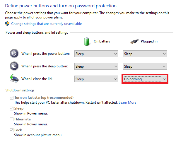 use laptop as desktop with lid closed