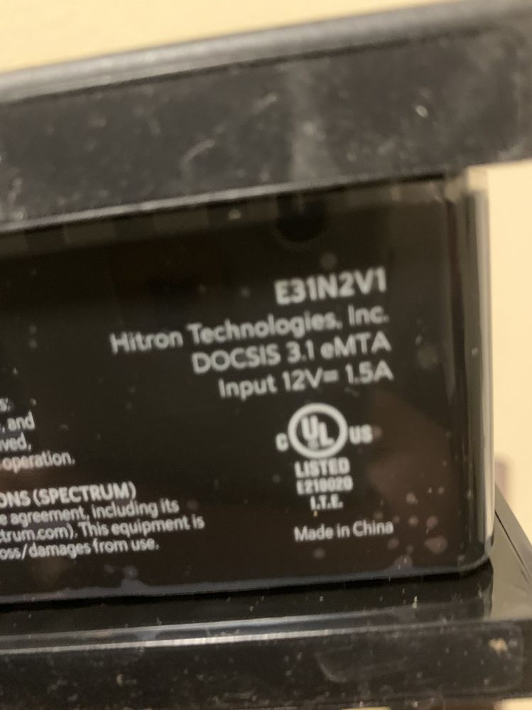 Hitron Modem Welcome To The Spectrum Community