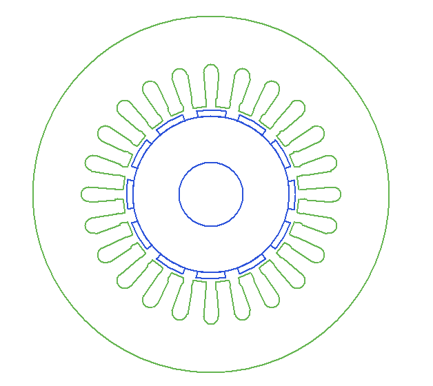 Stator slot and rotor pole number