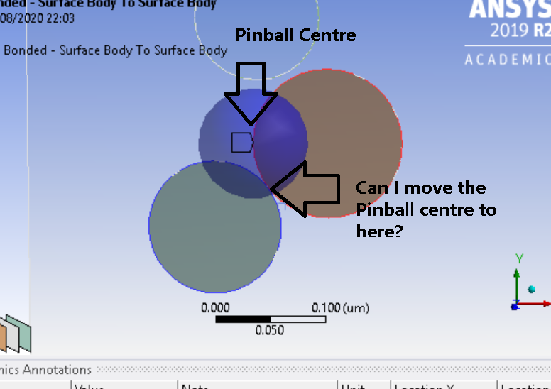 How to change the pinball centre location?