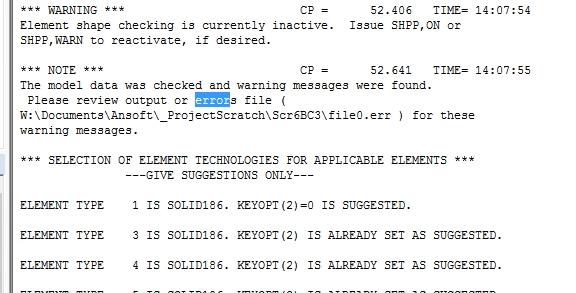 An unknown error occurred during solution