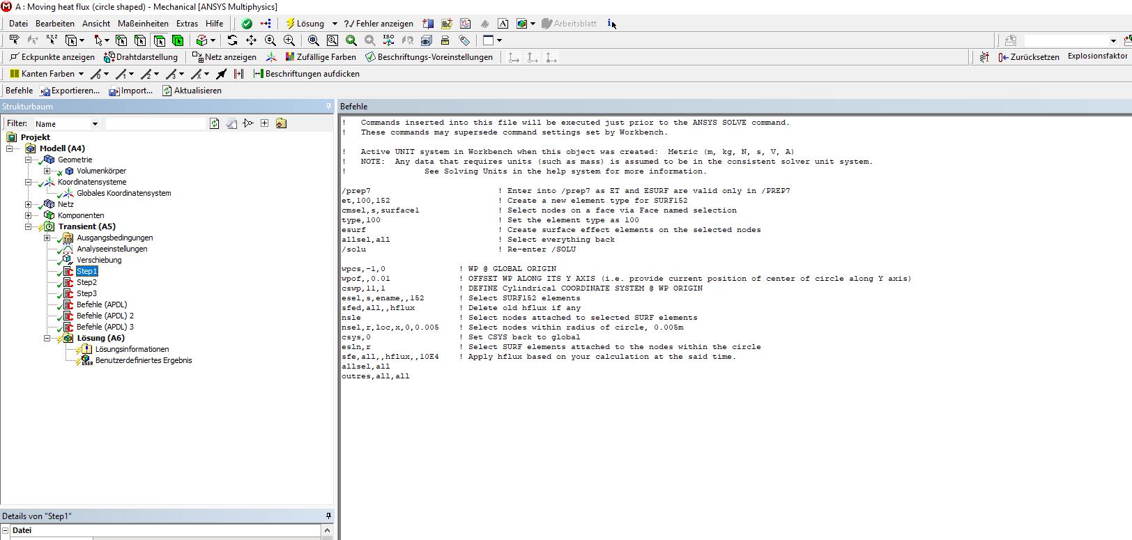 linux command launch ansys apdl