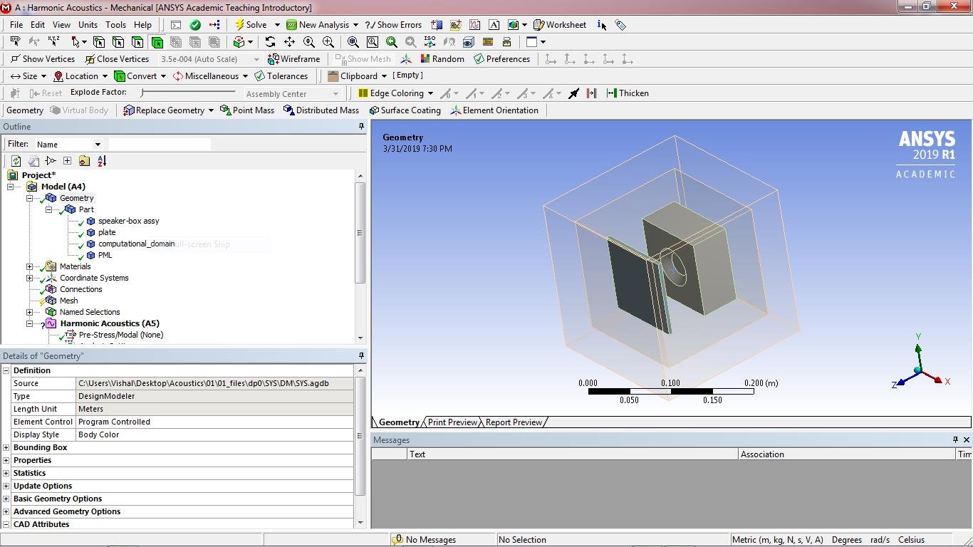 ansys acoustic tutorial pdf