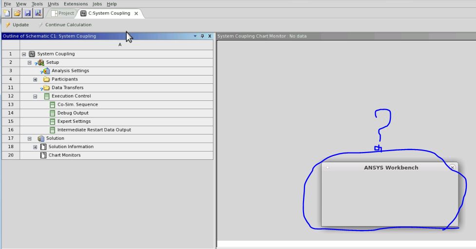 System Coupling fails to open in Linux OS